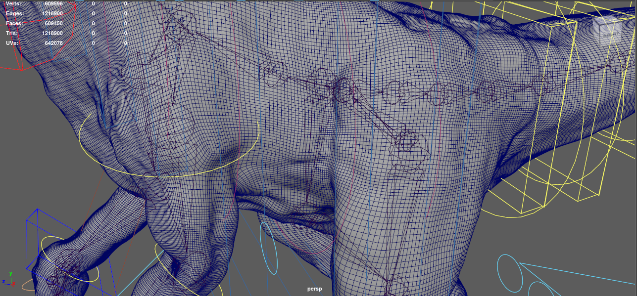Rigging de un Dinosaurio 3D