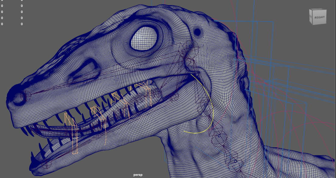 Rigging de un Dinosaurio 3D